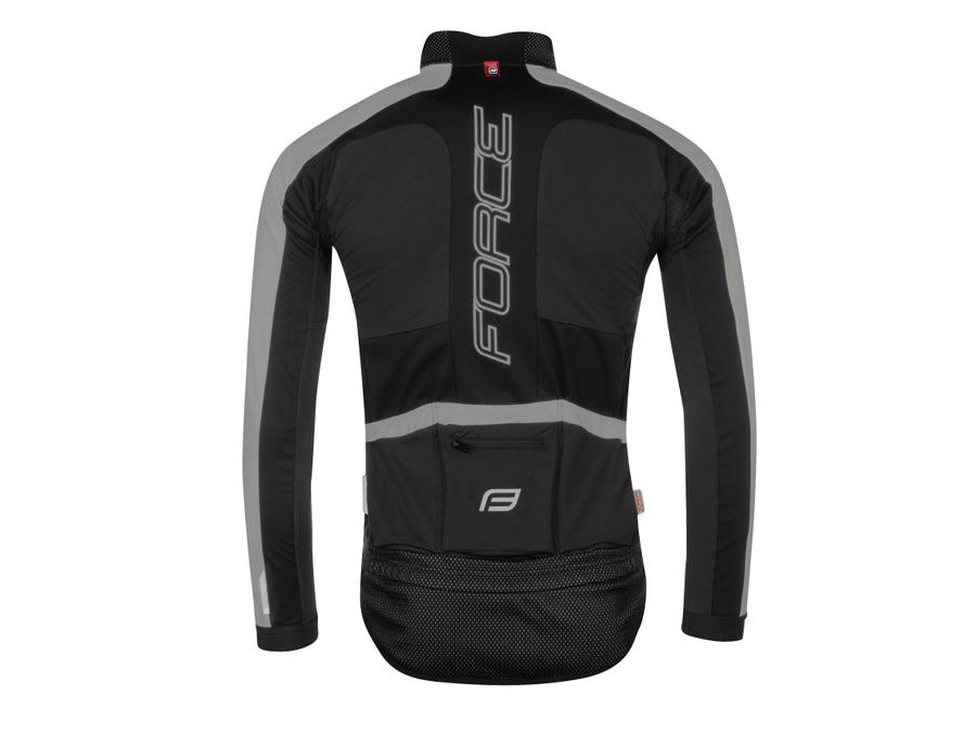 Pánská zimní bunda FORCE X100, černo-šedá