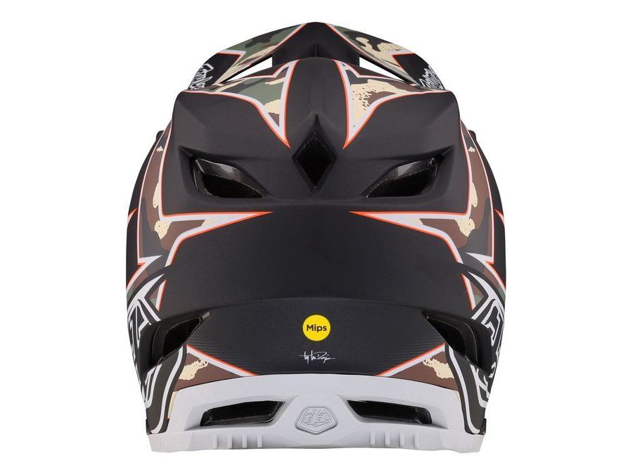 Integrální helma Troy Lee Designs D4 COMPOSITE MIPS MATRIX CAMO ARMY GREEN 2023