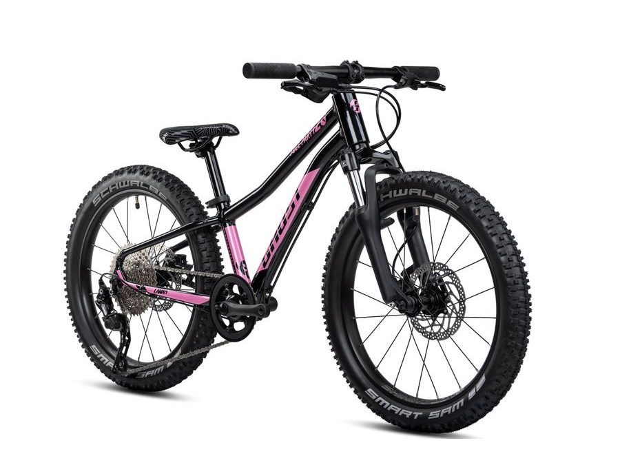 Dětské kolo GHOST Lanao 20 Full Party Metallic Black/Pearl Pink Gloss