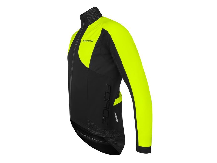 Pánská zimní bunda FORCE X100, černo-fluo