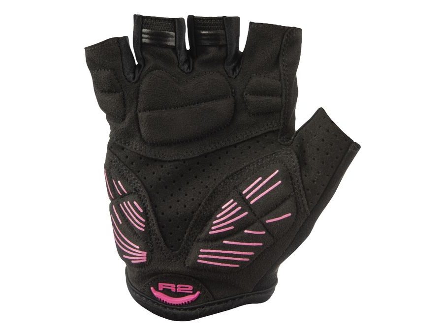 Letní krátkoprsté rukavice R2 RIBBON 2.0 ATR54F, černo-růžové
