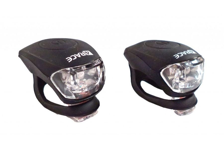 Blikačka přední+zadní 4RACE LS03 silicon černé