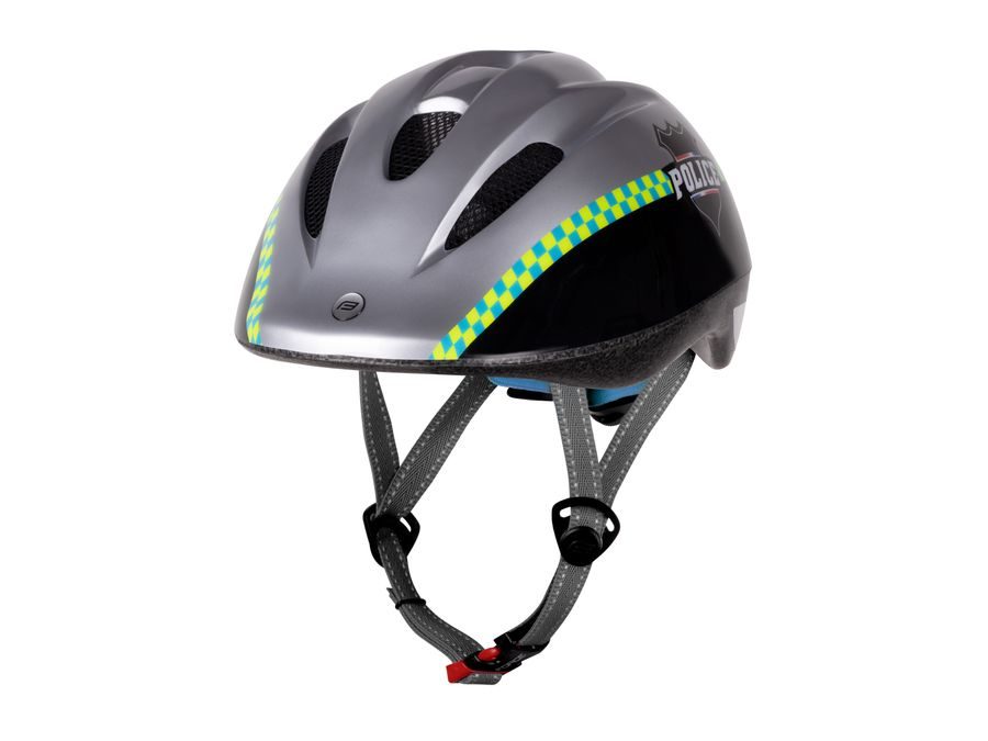Dětská helma FORCE FUN POLICE, černo-stříbrná