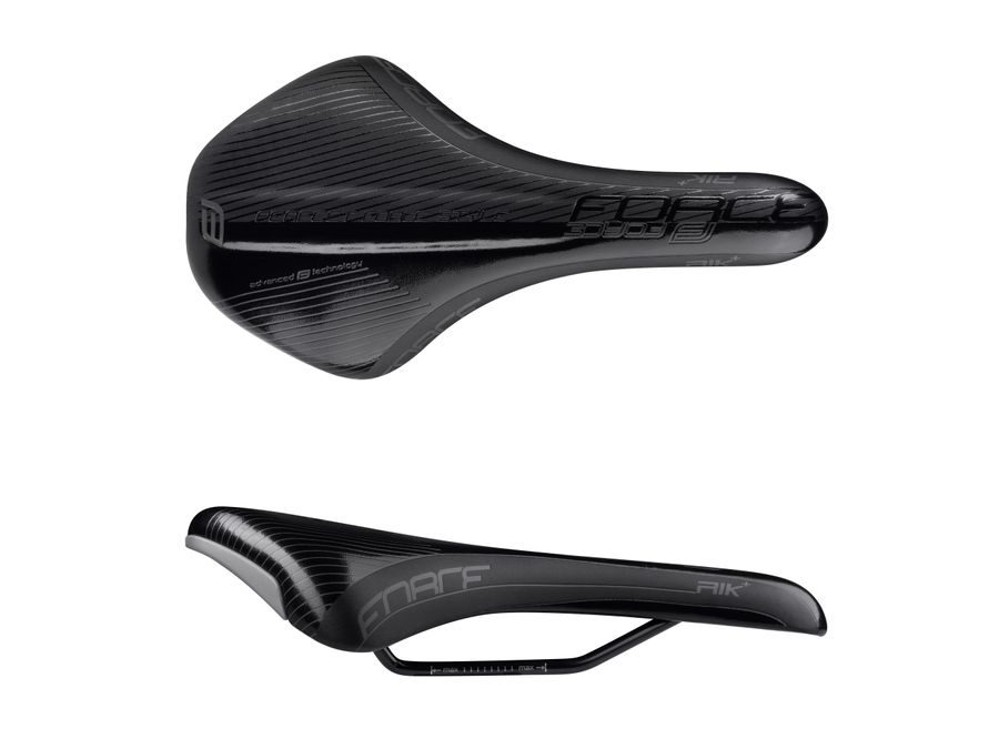 Sportovní sedlo FORCE RIK+, černé mat/lesk