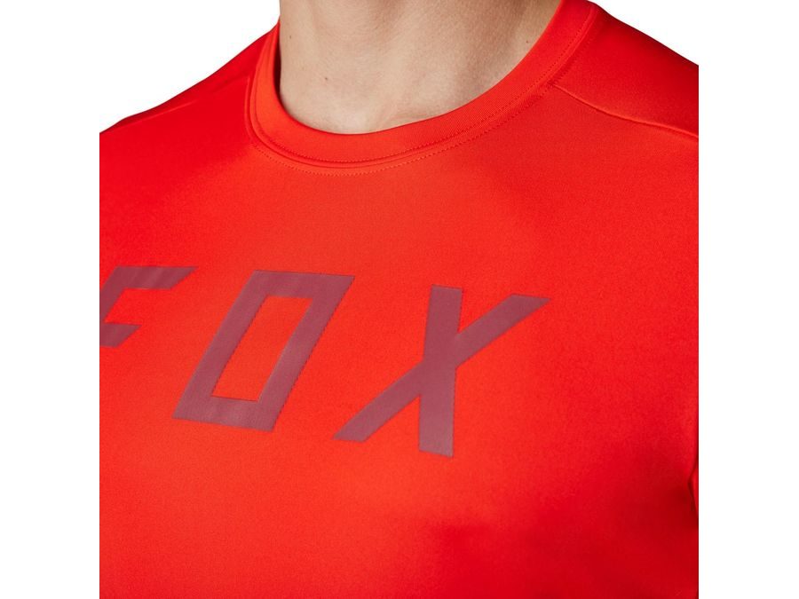 Pánský dres s krátkým rukávem FOX Ranger Ss Jersey Moth Race, červená