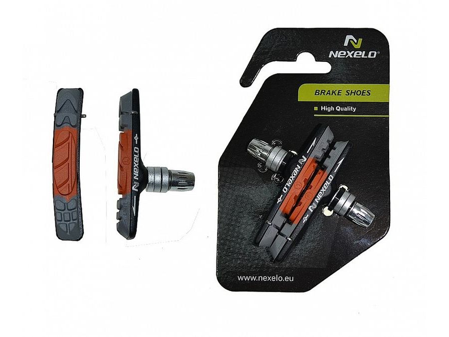 Brzdové špalky NEXELO MTB 3SMĚSI V-BRAKE VÝMĚNNÉ