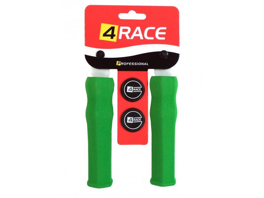 Gripy tvrzené pěnové 4RACE NBR127mm zelené