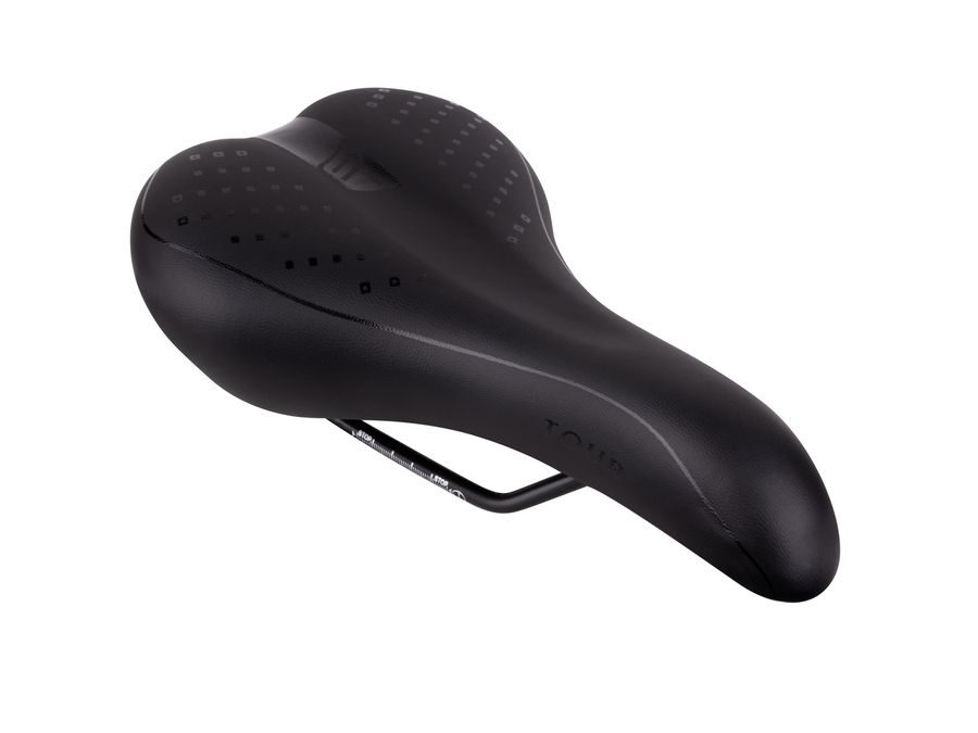Pánské komfortní sedlo FORCE SURE NEW, černé