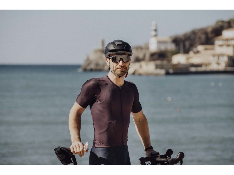 Pánský dres s krátkým rukávem FORCE MILD, tmavě fialový