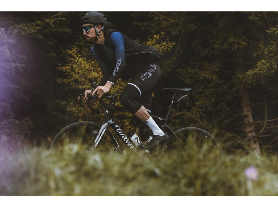 Návleky na kolena FORCE BREEZE pletené, černé