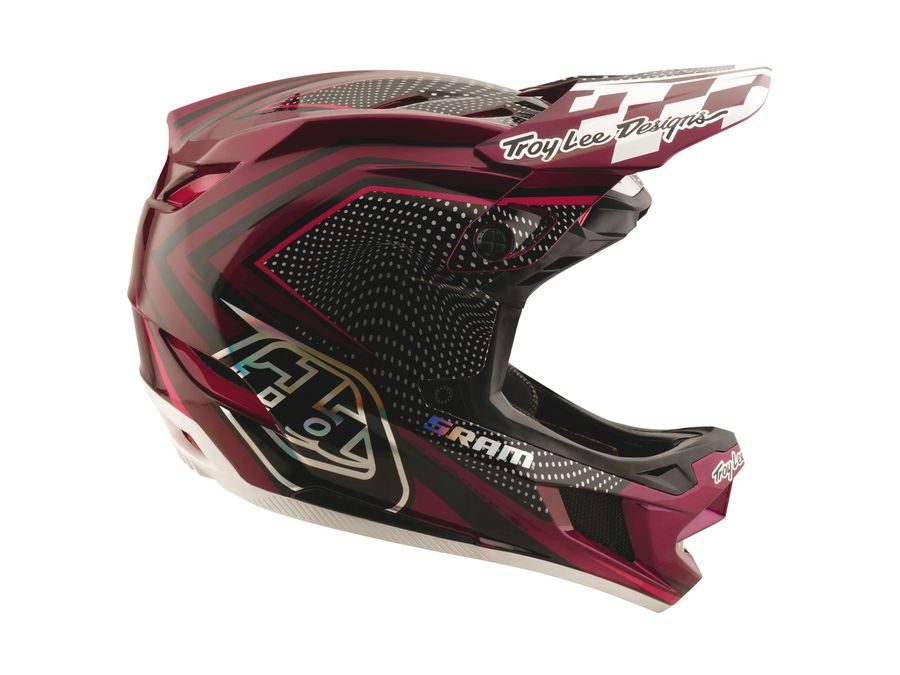 Integrální helma Troy Lee Designs D4 CARBON X SRAM RADIOSCAPE BLK / BERRY 2025