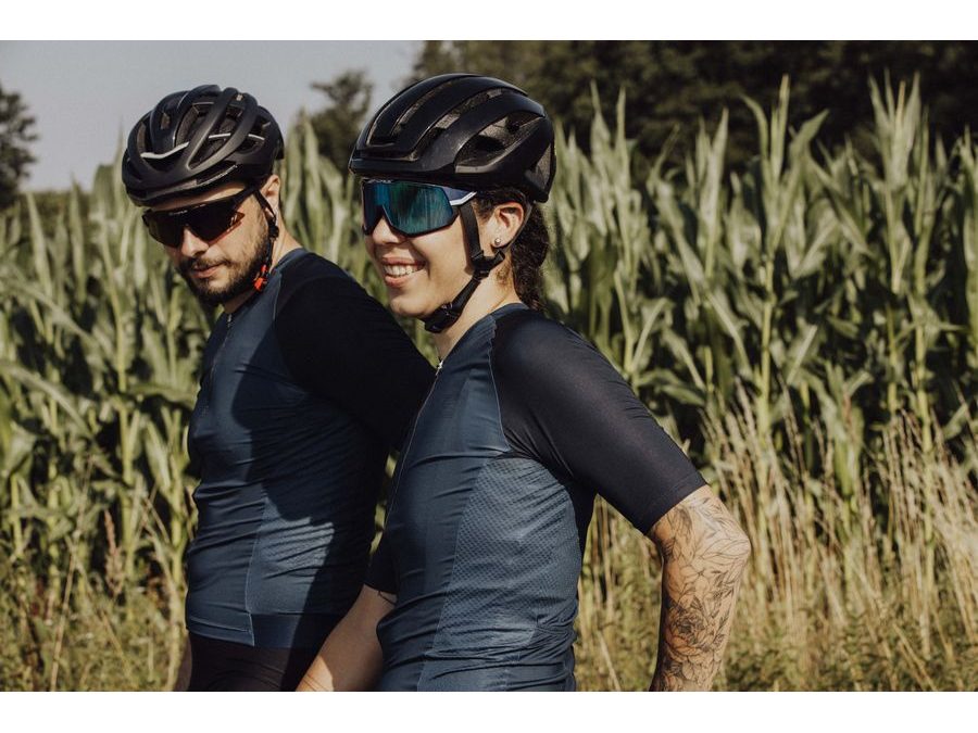 brýle FORCE ATTIC fial.-modré,modré zrc. sklo