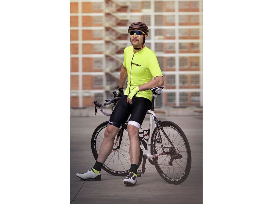 Pánské kraťasy se šráky a vložkou FORCE B51, černo-bílé