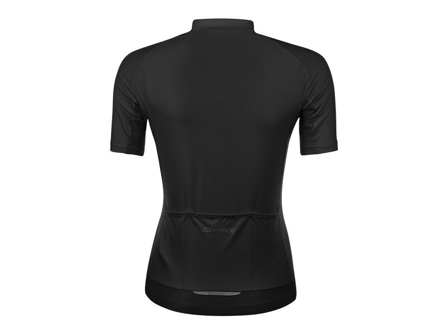 Dámský dres s krátkým rukávem FORCE PURE LADY, černý