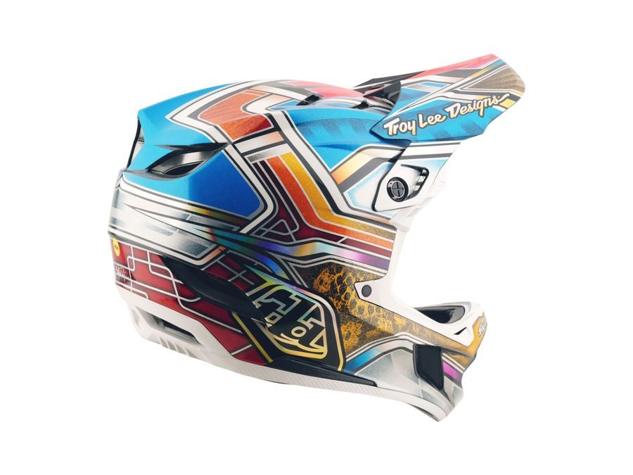 Integrální helma Troy Lee Designs D4 CARBON LOWRIDER BLUE 2025