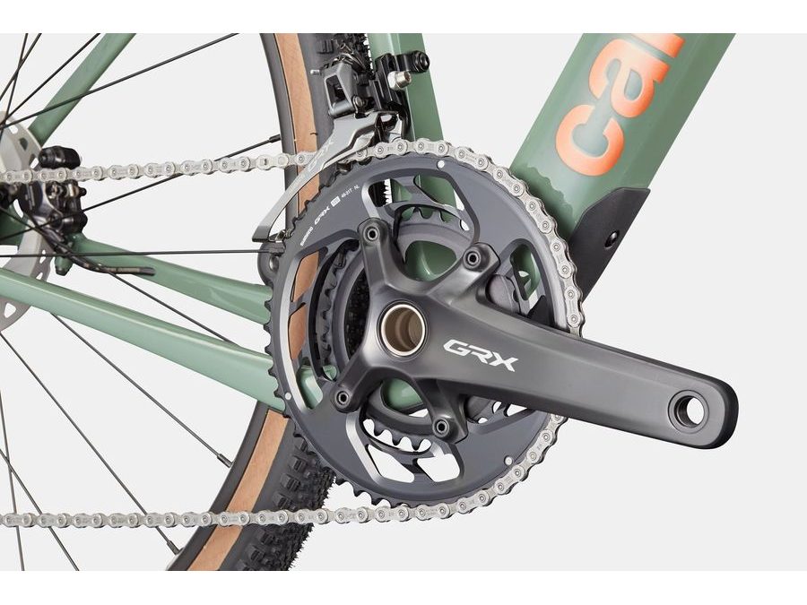 Gravel kolo CANNONDALE TOPSTONE CARBON 2 GRX 2X, šedo-zelený