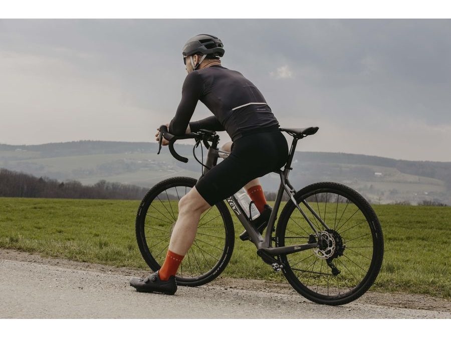 Dlouhé ponožky FORCE SNAP, oranžové