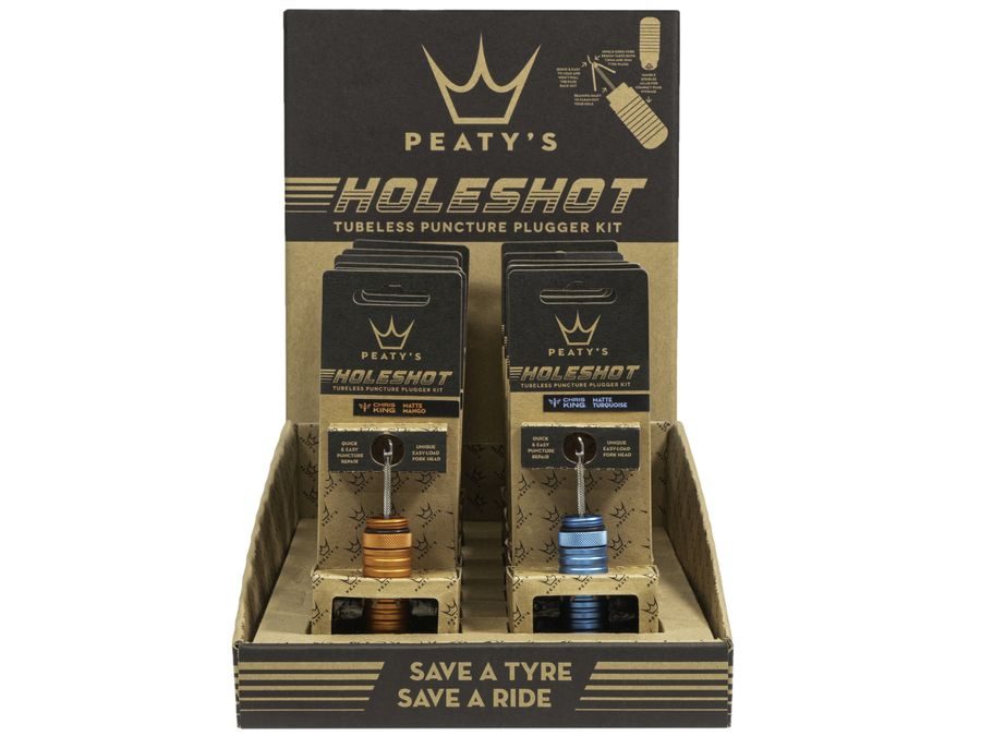 Box sad na bezdušové pláště PEATY'S HOLESHOT OPRAVNÁ SADA NA BEZDUŠOVÉ PLÁŠTĚ - 12 COLOURS MIXED