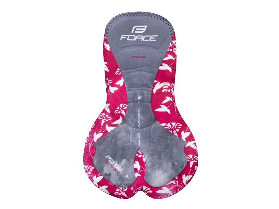 Dámské kalhoty se šráky a vložkou FORCE REFLEX LINE LADY, černo-růžové