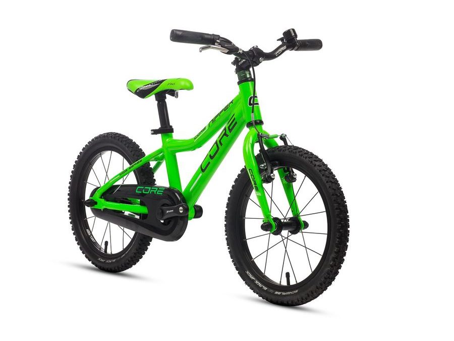 Dětské kolo Core Nipper Al 16" torpédo, (6.95kg) Zelená, Schwalbe Black Jack 2025