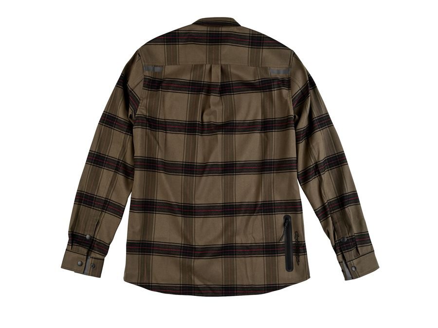 Pánská košile Troy Lee Designs GRIND FLANNEL PlAID DARK PINE