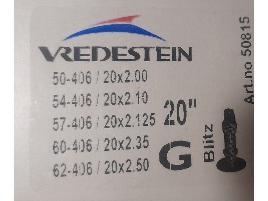 Duše Vredestein 20" DV ventil