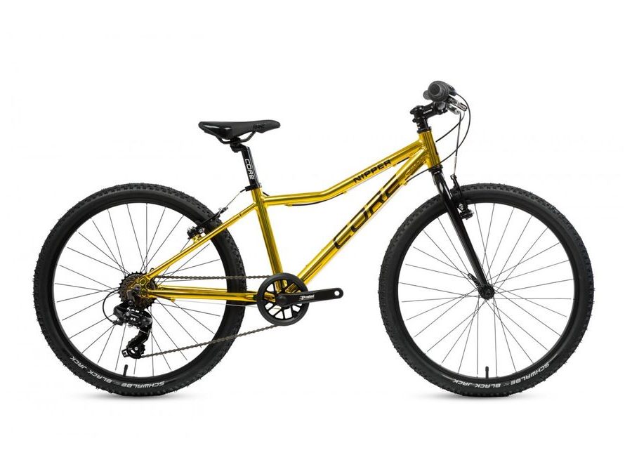 Jízdní kolo Core Nipper 24", jednopřevodník, chromovaný Zlatý 2025