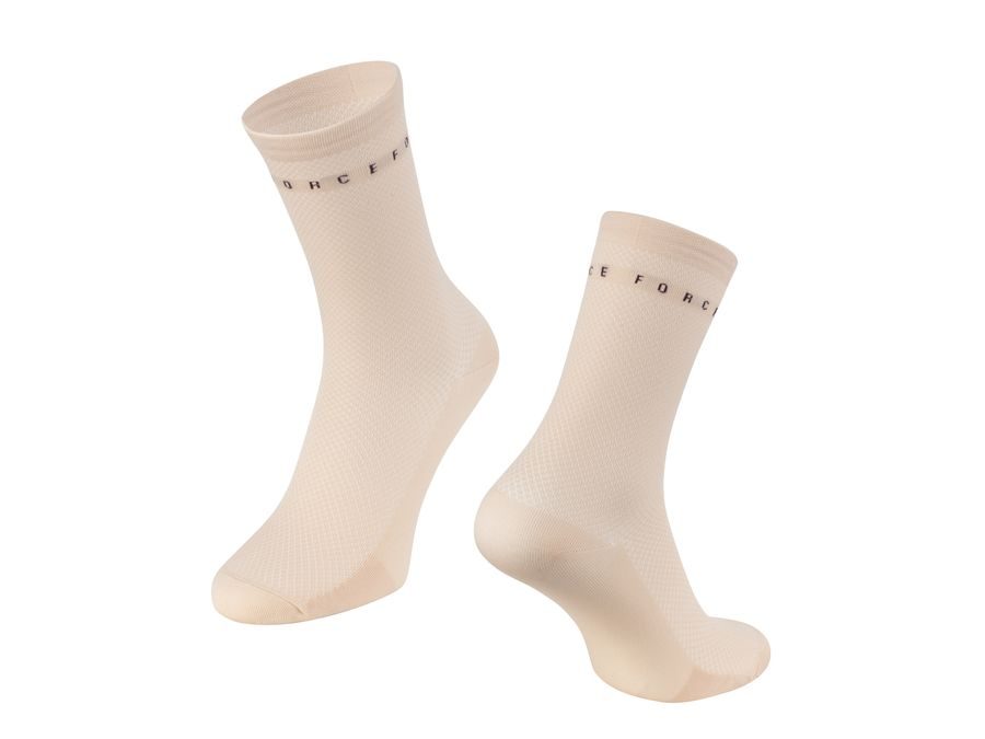 Dlouhé ponožky FORCE SMACK, krémové