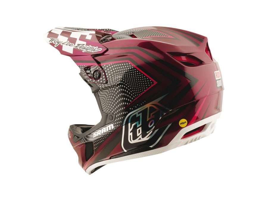 Integrální helma Troy Lee Designs D4 CARBON X SRAM RADIOSCAPE BLK / BERRY 2025