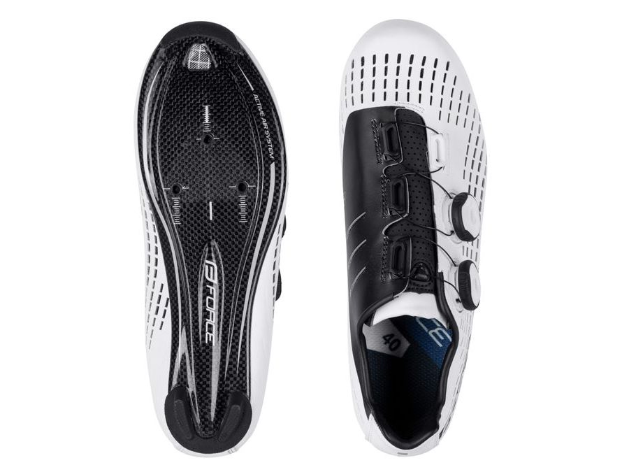 tretry FORCE ROAD REVOLT CARBON, bílé