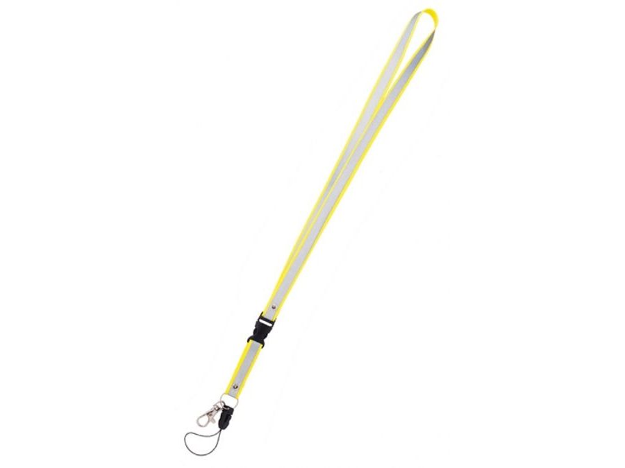 Reflexní klíčenka bez potisku žlutá