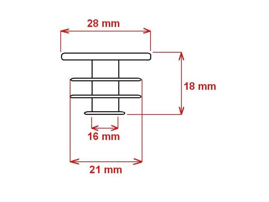 Zátka do řidítek s PVC logem FORCE