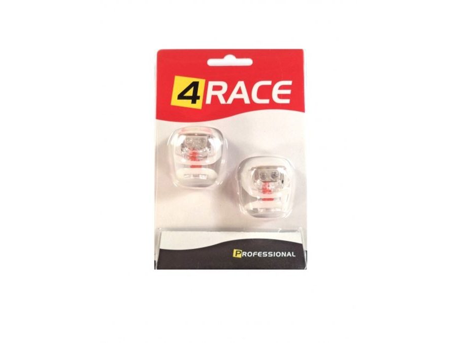 Blikačka přední+zadní 4RACE LS03 silicon bílé