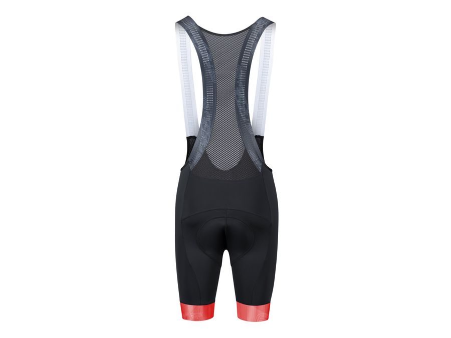 Pánské kraťasy se šráky a vložkou FORCE STRIPE, černo-červené