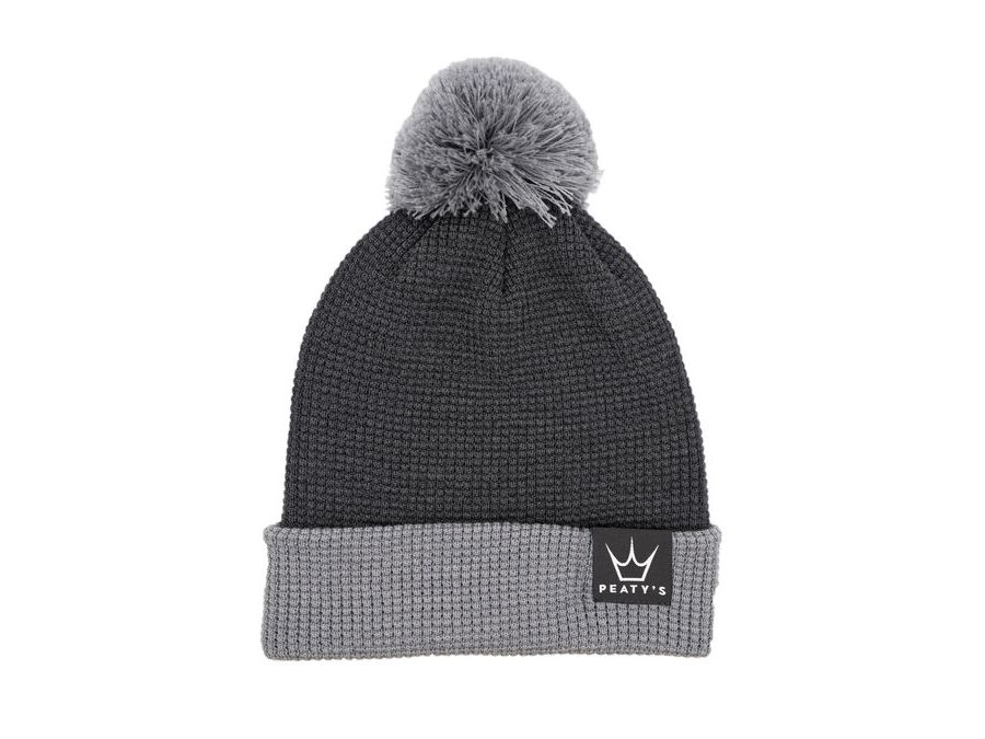 Čepice PEATY'S ČEPICE PUBWEAR MERINO BOBBLE HAT - GREY