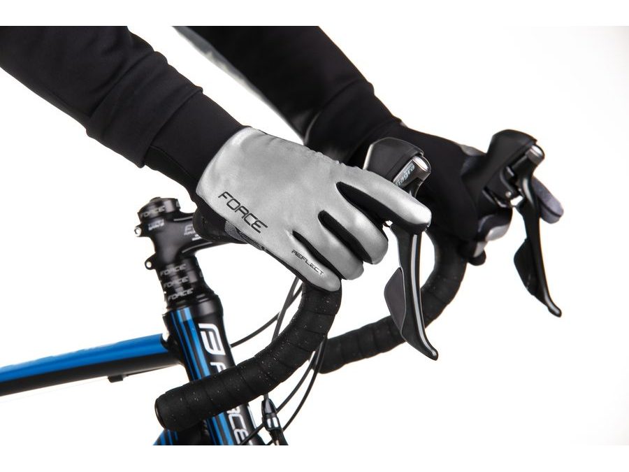 Podzimní/zimní rukavice FORCE REFLECT, celoreflexní