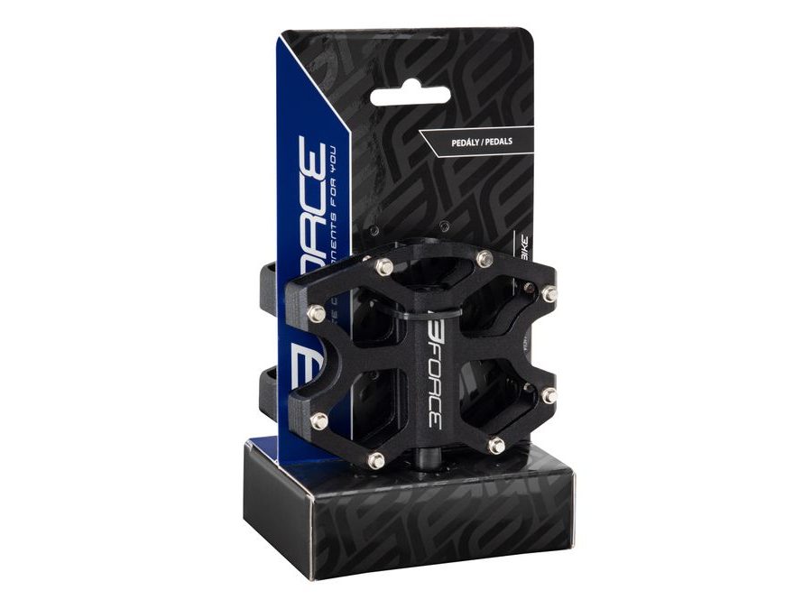 Pedály Force GALE Al 6061 prům. ložiska, černé