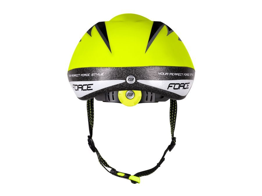 Dětská helma FORCE FUN STRIPES, fluo-černo-šedá