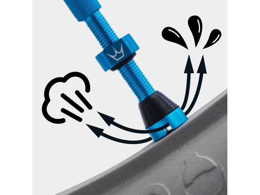 Bezdušové ventilky PEATY'S X CHRIS KING (MK2) GOLD BEZDUŠOVÉ VENTILKY - 42MM