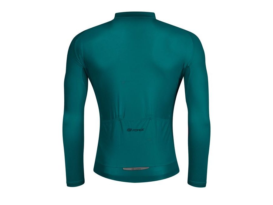 Pánský dres s dlouhým rukávem FORCE PURE, petrolejový