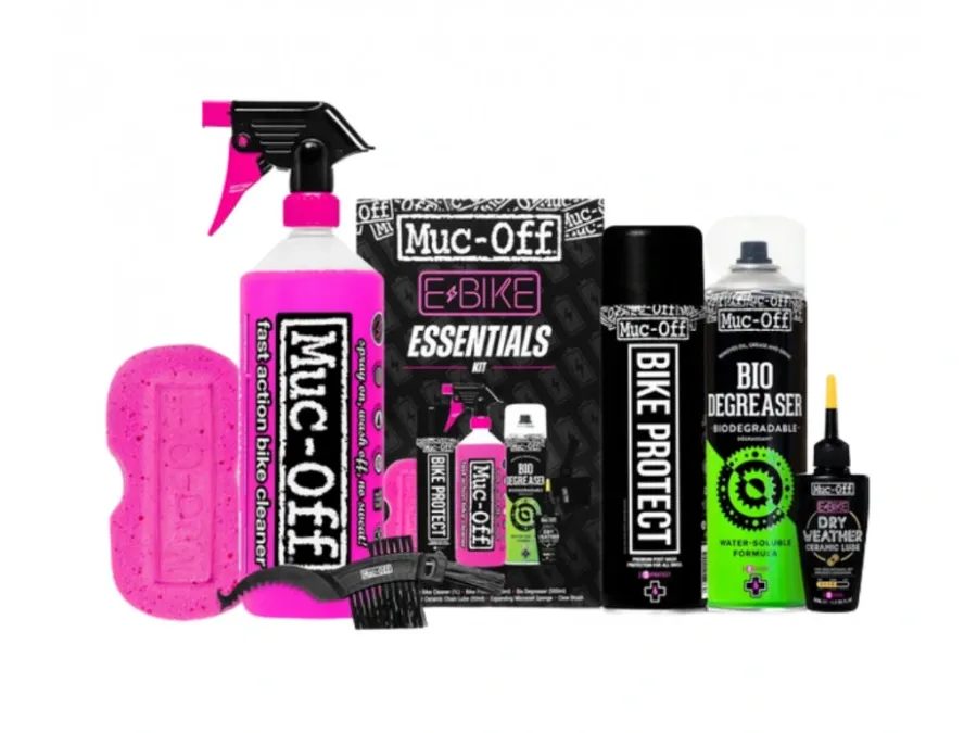 Dárková sada MUC-OFF EBIKE ESSENTIALS KIT - Sada na čištění a ochranu elektrokol
