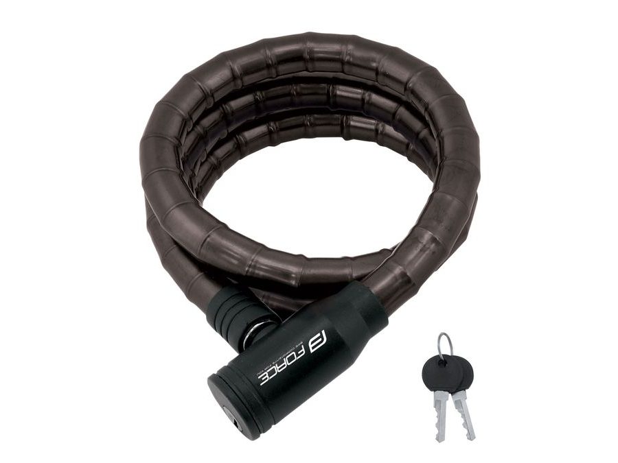 Zámek článkový FORCE bez držáku 150cm/18mm, černý