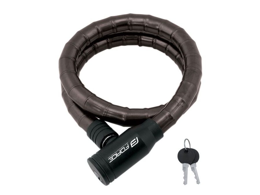 Zámek článkový FORCE bez držáku 80cm/18mm, černý