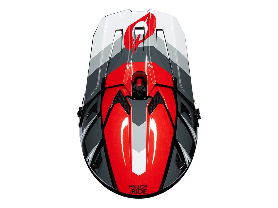 Dětská integrální helma ONEAL SONUS SPLIT černo/červeno/šedá