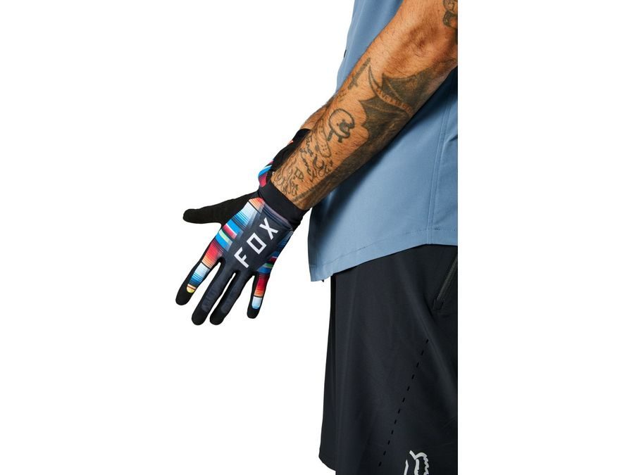 Letní dlouhoprsté rukavice FOX Flexair Gloves, black-multi