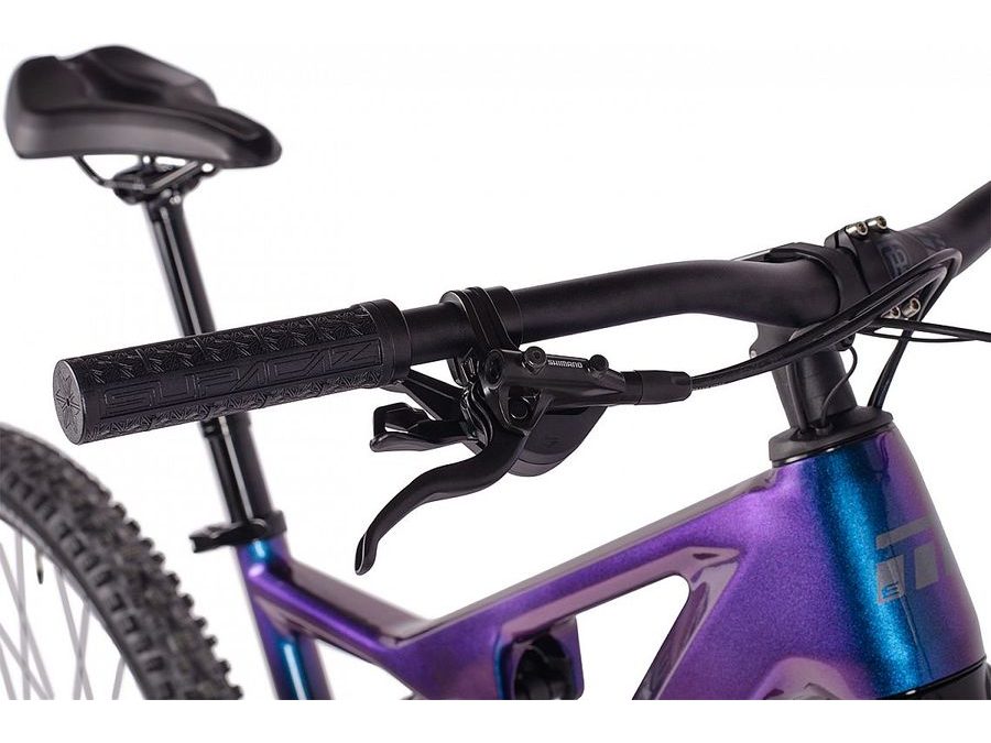 Pánské celoodpružené elektrokolo Maxbike HAKU Di2 radiant violet
