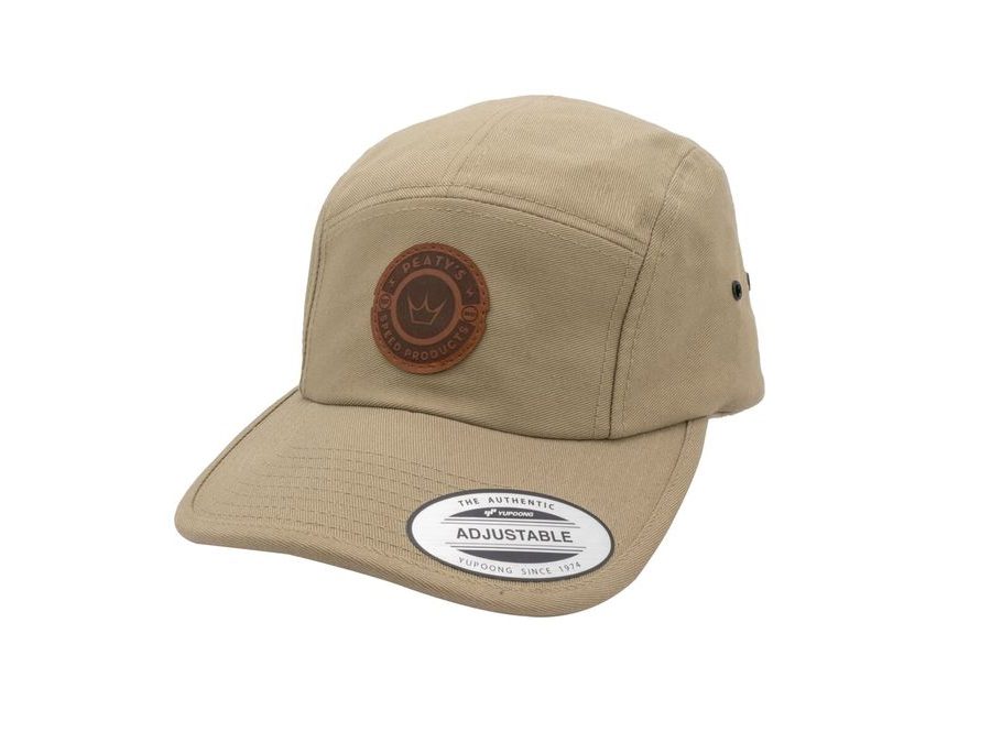 Kšiltovka PEATY'S PUBWEAR 5 PANEL CAP - SPEED PRODUCTS BADGE, khaki