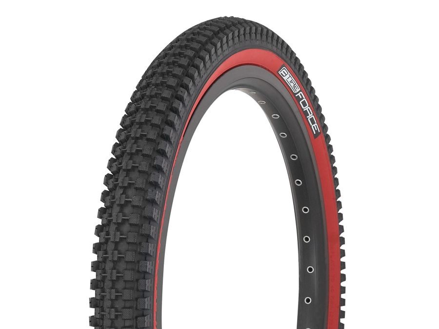 Plášť Force 20" 20 x 2,00, IA-2021, drát, černo -červený