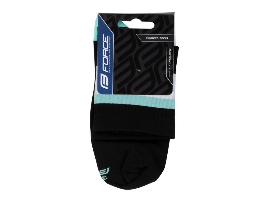Krátké ponožky FORCE STRIPE, černé