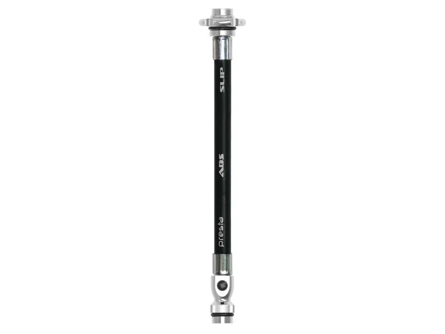Náhradní hadička pro hustilky LEZYNE PUMP HOSE ABS FLEX HOSE WITH VALVE CORE TOOL -ROAD BLACK / SILVER